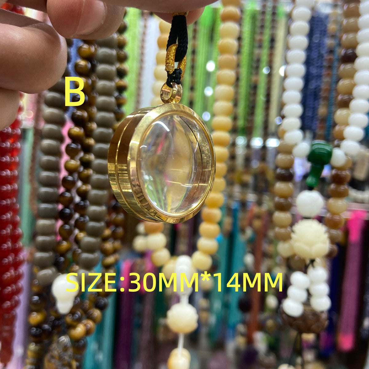 Natural Crystal Pendant can Opening Double Side Crystal DIY for Jewelry Making