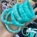 Dyed Color Square Shape Bracelet Beads Size Approx 9*13MM DIY for Jewelry Making Double Hole