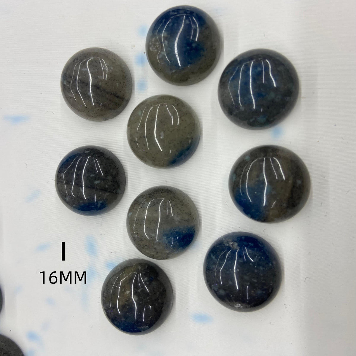 Natural Blue Gray K2 Stone Teardrop/Oval /Round Shape Cabochon Pendant DIY for Jewelry