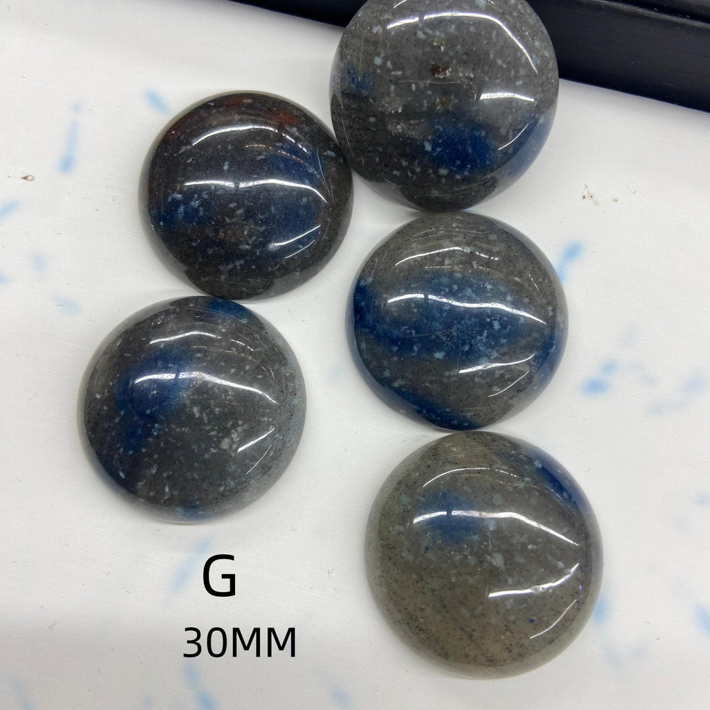 Natural Blue Gray K2 Stone Teardrop/Oval /Round Shape Cabochon Pendant DIY for Jewelry