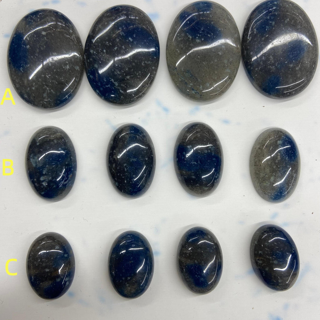Natural Blue Gray K2 Stone Teardrop/Oval /Round Shape Cabochon Pendant DIY for Jewelry