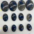 Natural Blue Gray K2 Stone Teardrop/Oval /Round Shape Cabochon Pendant DIY for Jewelry