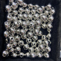 50PCS 304 Stainless Steel Loose Round Polished Beads 6mm 8mm 10mm DIY Jewelry Making Hole Size 2mm