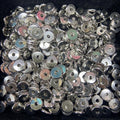 50PCS Stainless Steel Heishi Beads 6mm 7mm 8mm Round Wheel Bead, Spacer Beads DIY Jewelry Making