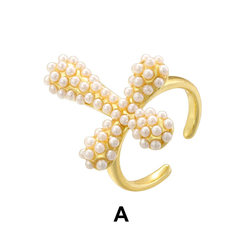 Pearl Rings Adjustable Conch Shape Rings Gold Silver Plated Women Shell Rings DIY Gifts for Women