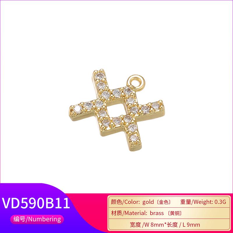 12 Zodiac Sign Copper Brass Pendnts, Gold Plated for DIY Necklace Earrings Making