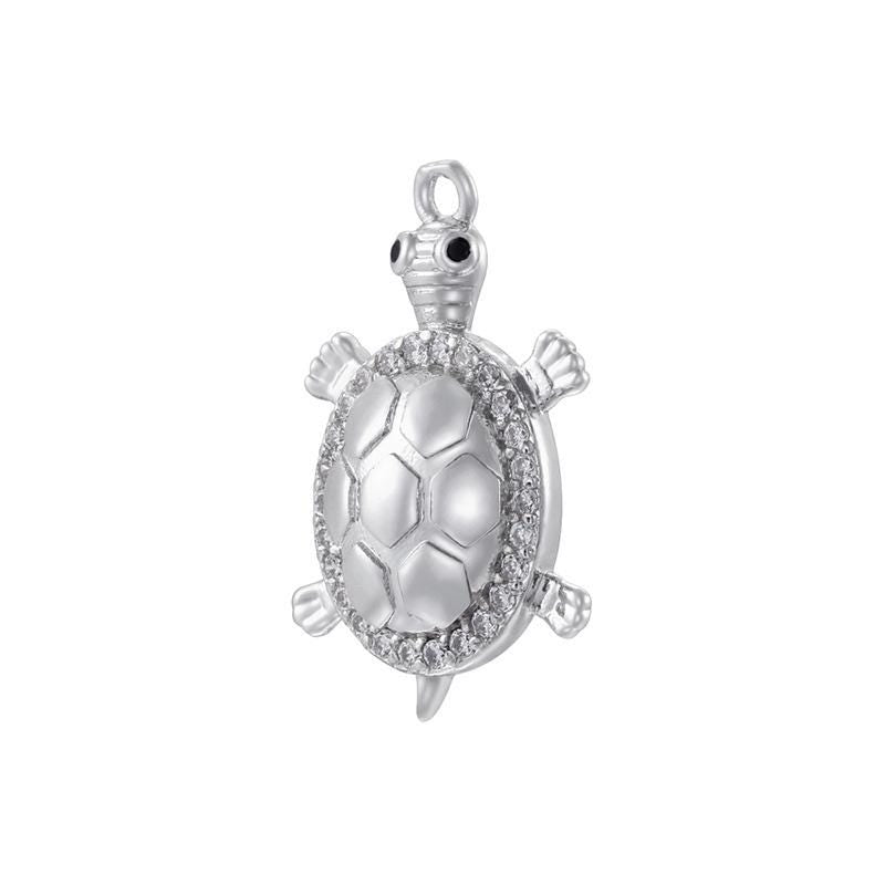 Colorful Enamel Small Sea Turtle Pendant, Handmade DIY Ocean Jewelry Findings for Bracelet Necklace Craft Supplies