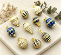 Blue White Enamel Hot Air Ballon Pendant, Brass CZ Stone Charm, DIY  Necklace Making Supply, Cute Adventure Jewelry Findings Gifts for Women