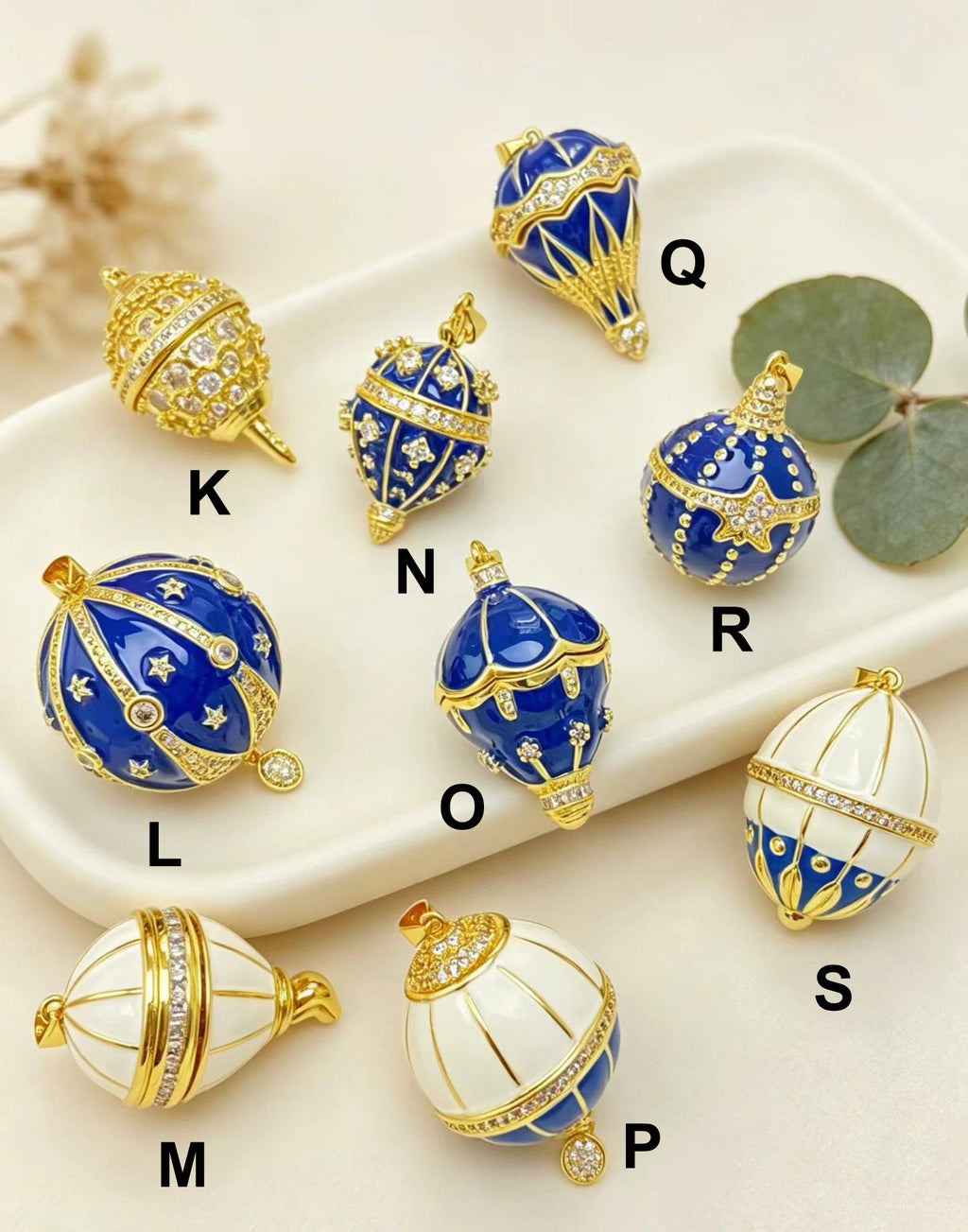 Blue White Enamel Hot Air Ballon Pendant, Brass CZ Stone Charm, DIY  Necklace Making Supply, Cute Adventure Jewelry Findings Gifts for Women