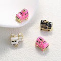 Creative Enamel Mini Car Pendant Cute Cartoon Jeep Charm Enamel Pendant DIY Necklace Gifts for Women